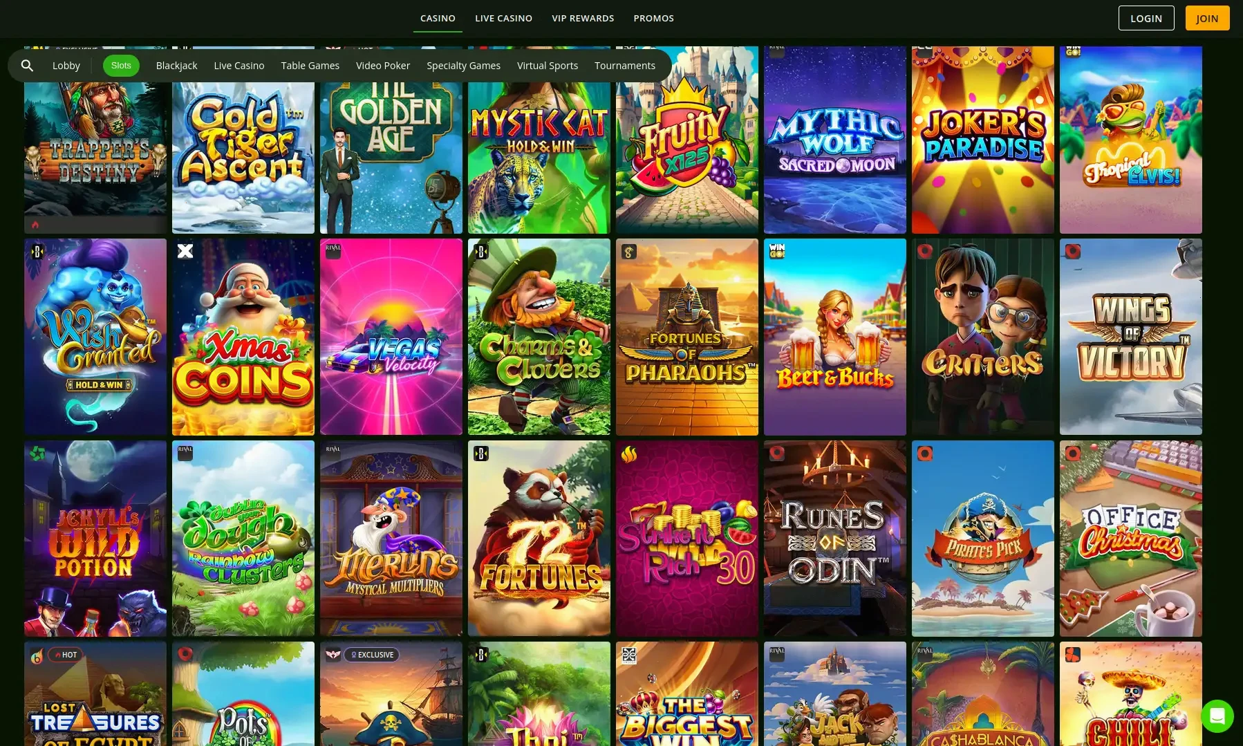 Tradition Online Casino Spielerlebnis