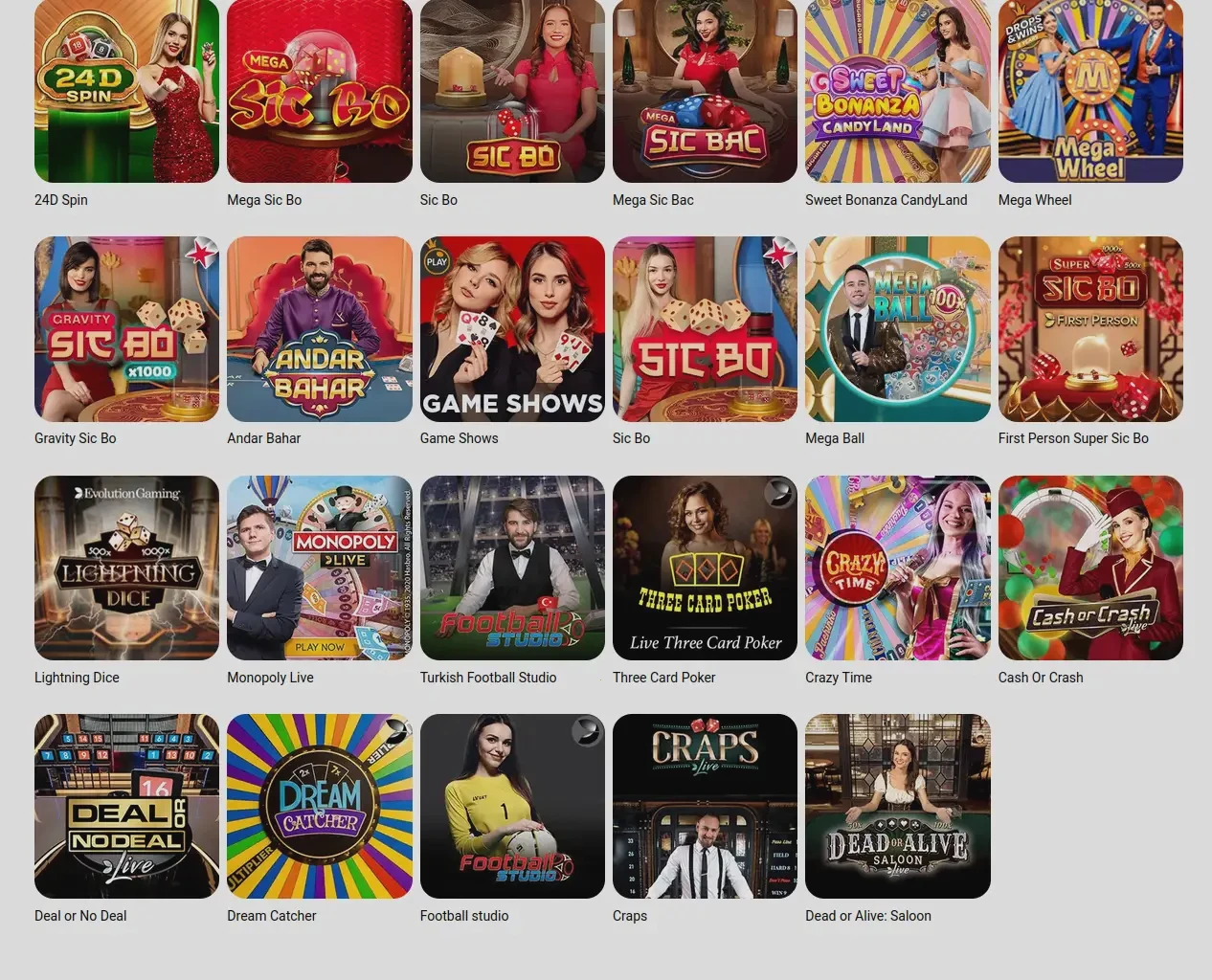 Tradition Casino mobile Ansicht auf Smartphone mit Spielauswahl